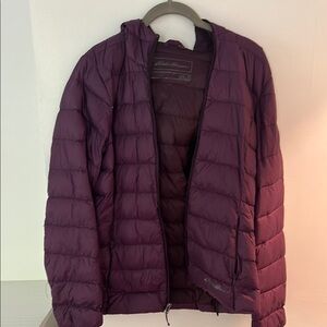 Eddie Bauer Plum Quilted Jacket